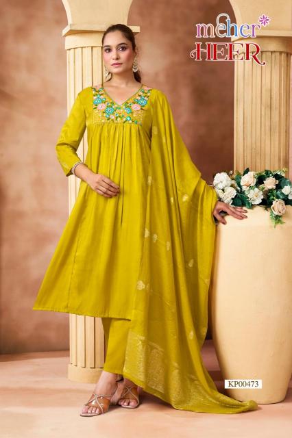 Meher heer 3pcs designer kurtis wholesaler
